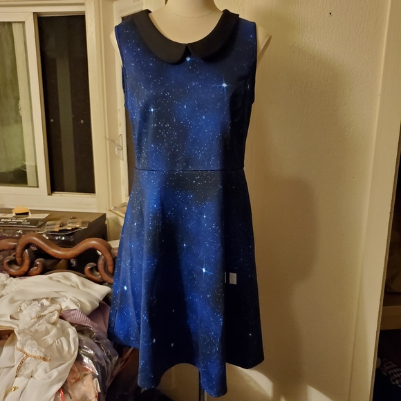 Hot Topic Doctor Who TARDIS Skater Dress L - Picture 1 of 5
